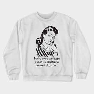 Vintage Coffee Girl Crewneck Sweatshirt